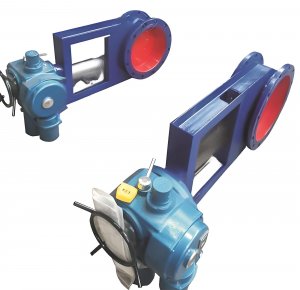 圓形電動(dòng)調(diào)節(jié)插板閥DN300，國(guó)產(chǎn)電動(dòng)插板